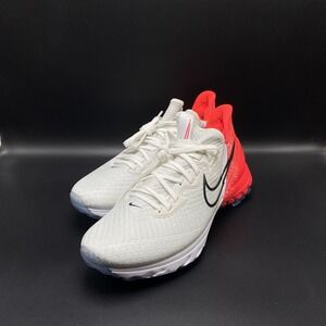 Nike Air Zoom Infinity Tour Golf White Infrared 23‎ Red CT0540-124 Men's size 9